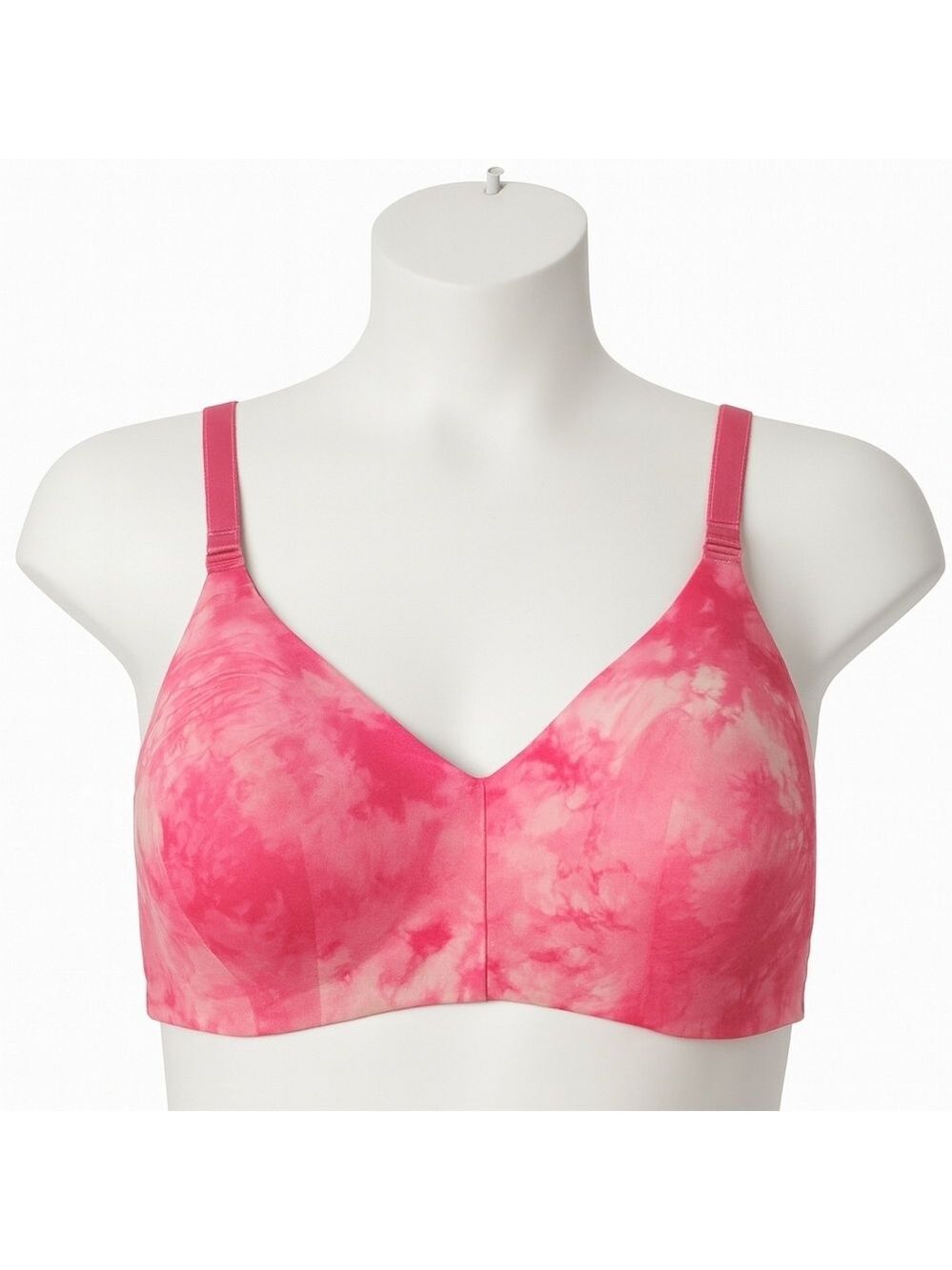 Torrid 15059065 Pink Tie Dye Adjustable Lightly Lined Wireless Bra Size 44DDD